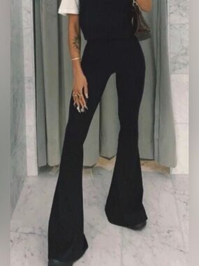 Verge Girl Black High-Rise Flare Pants